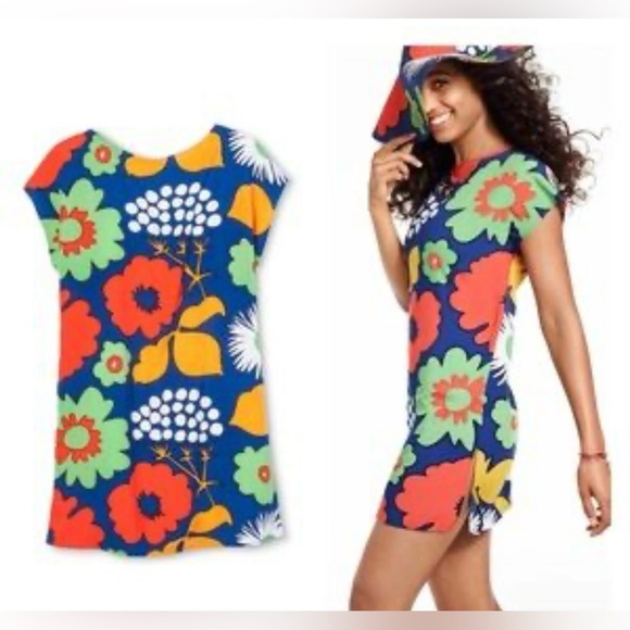 Marimekko for Target Tunic Sheath Dress Size Sm Multicolor Fun Flirty Pullover - Picture 3 of 9